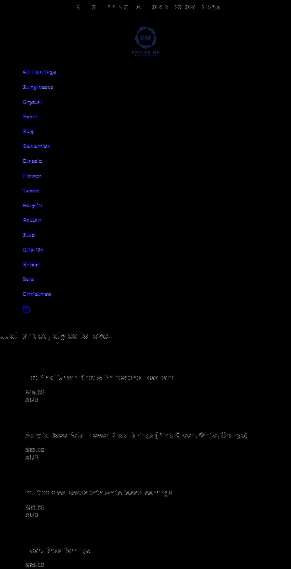 entireme.com.au shopify website screenshot