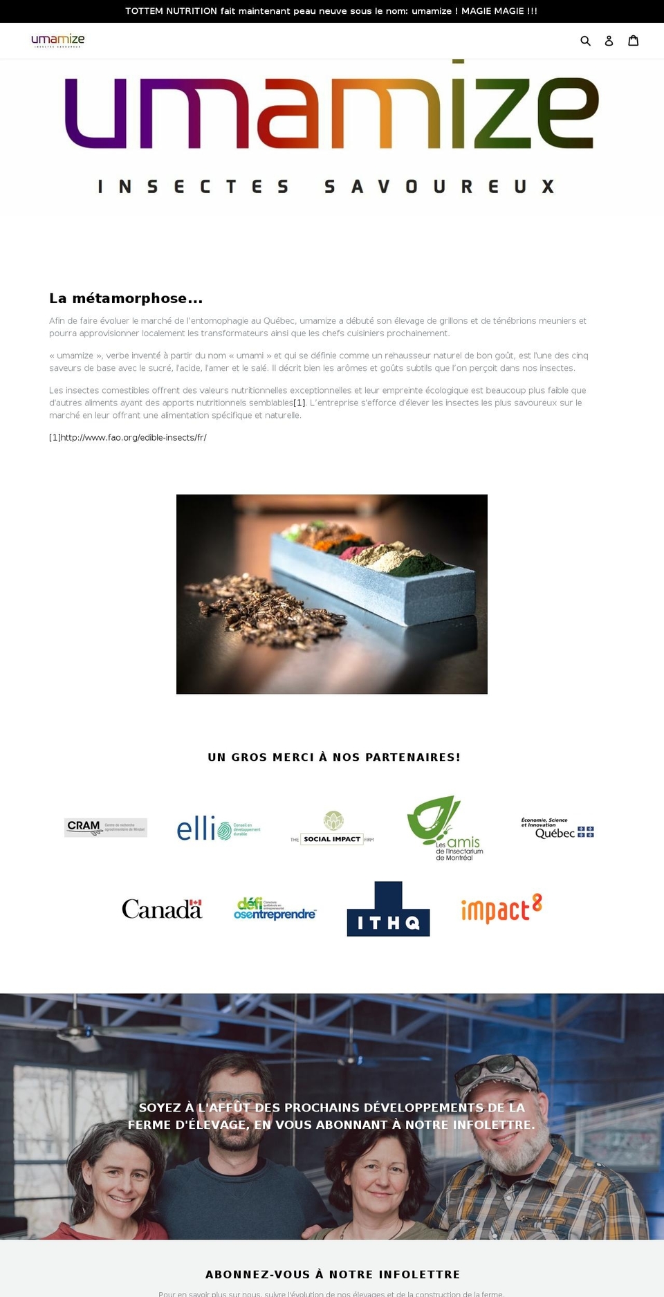 entomopasta.com — Shopify storefront screenshot