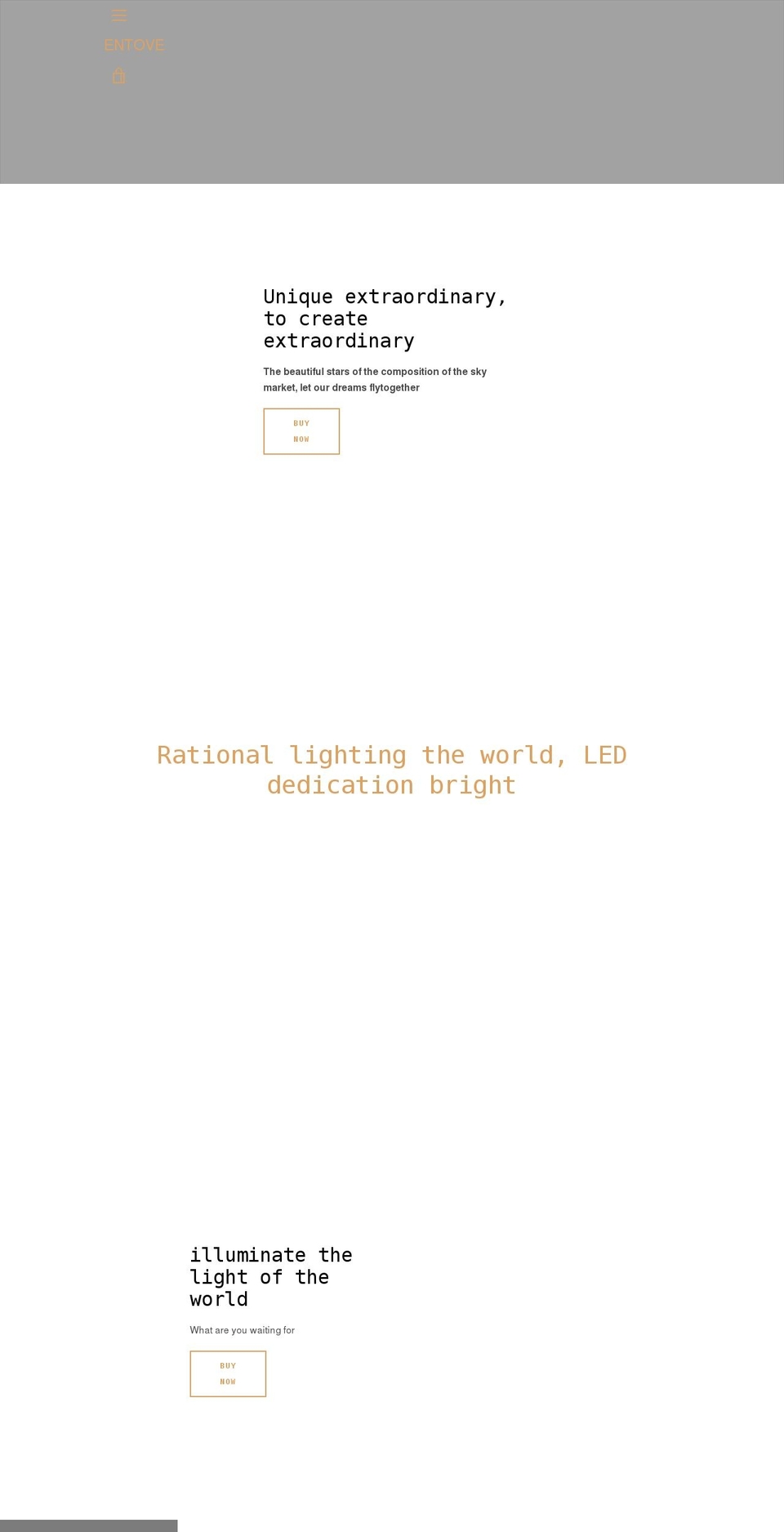 entove.com shopify website screenshot