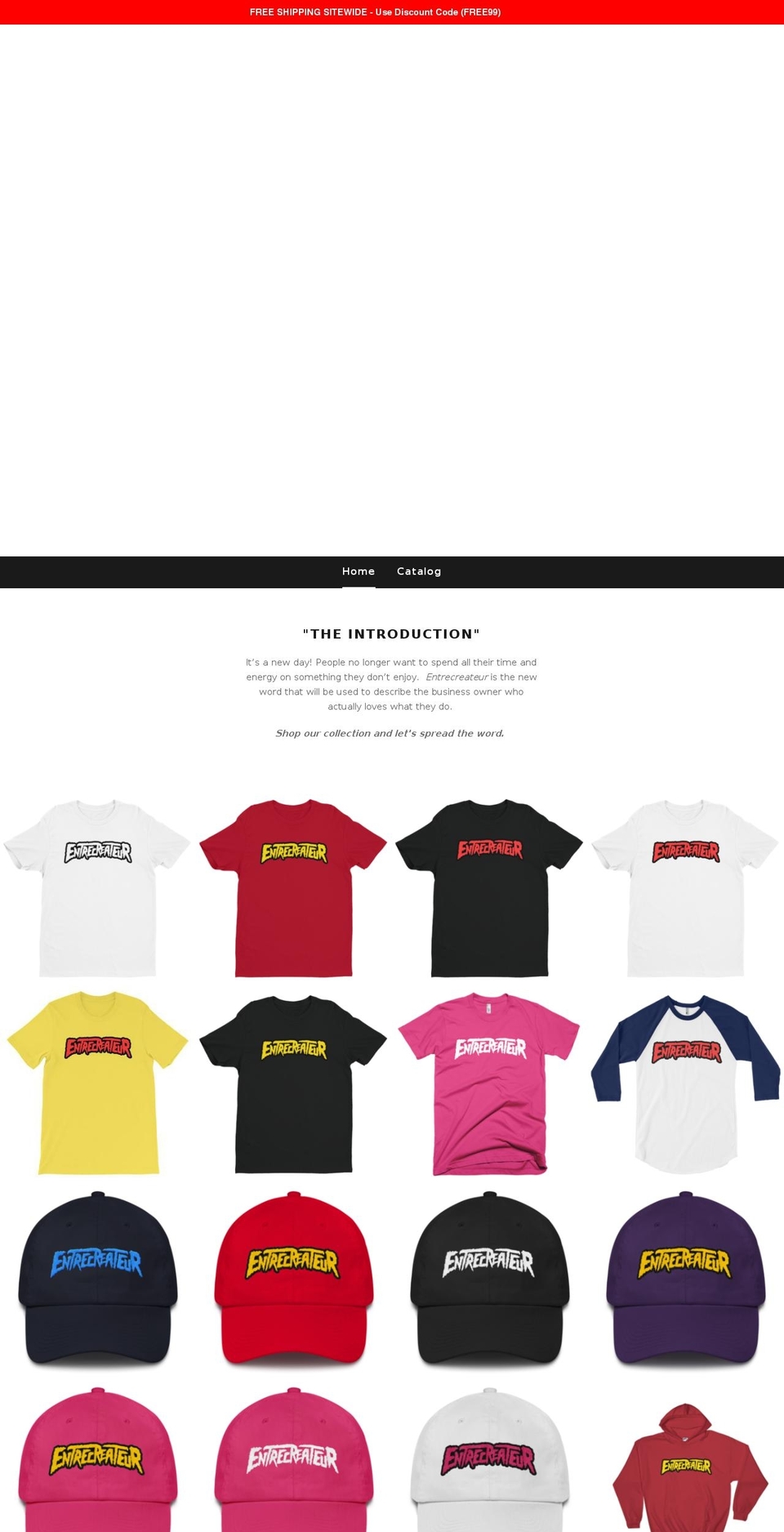 entrecreateurs.com — Shopify storefront screenshot