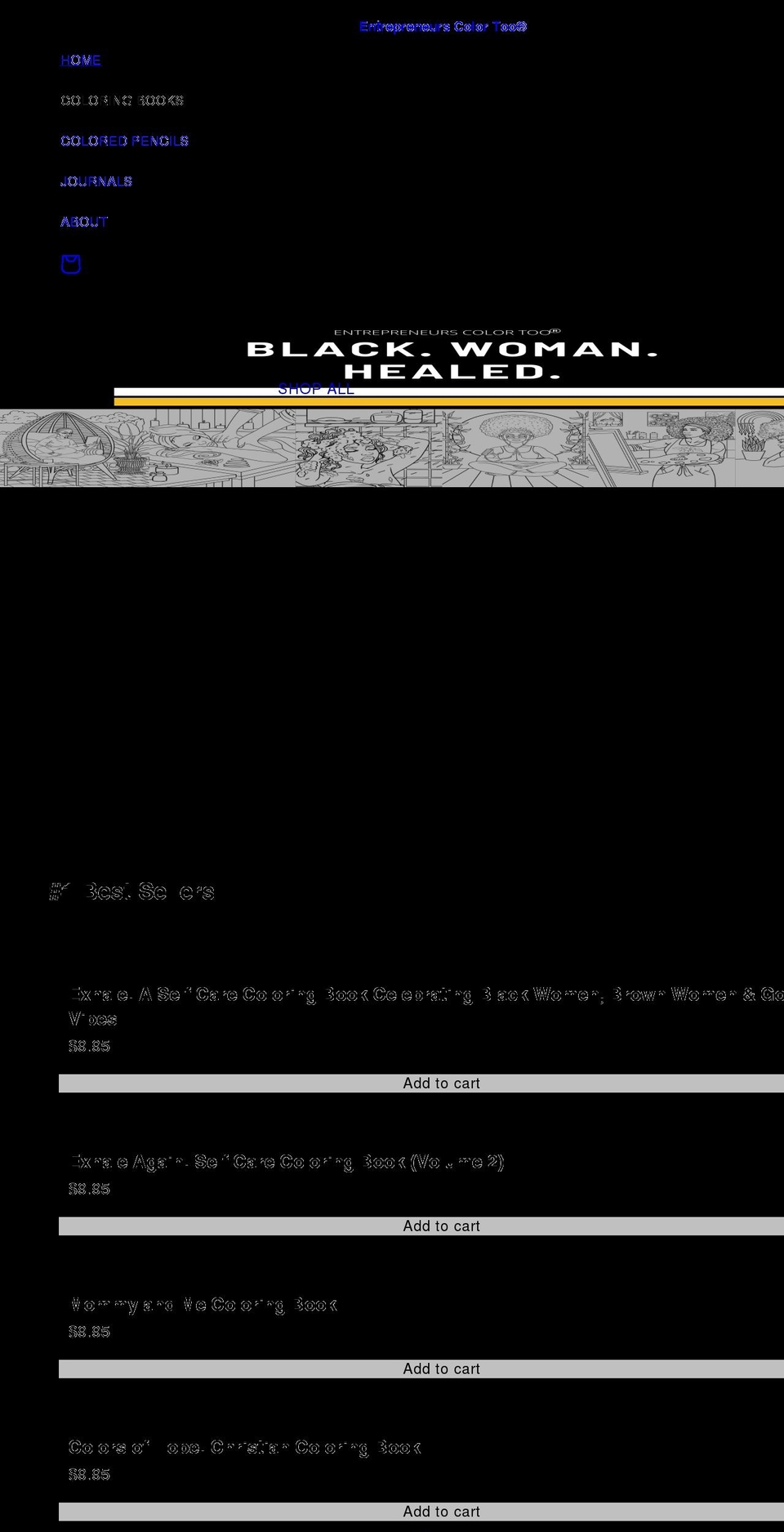 entrepreneurscolortoo.com shopify website screenshot