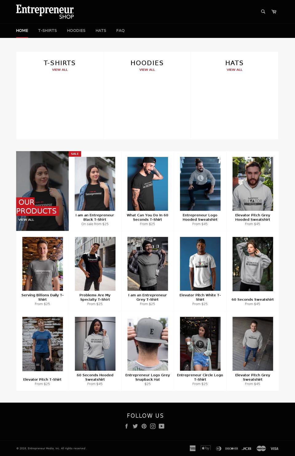 entrepreneurshops.com — Shopify storefront screenshot