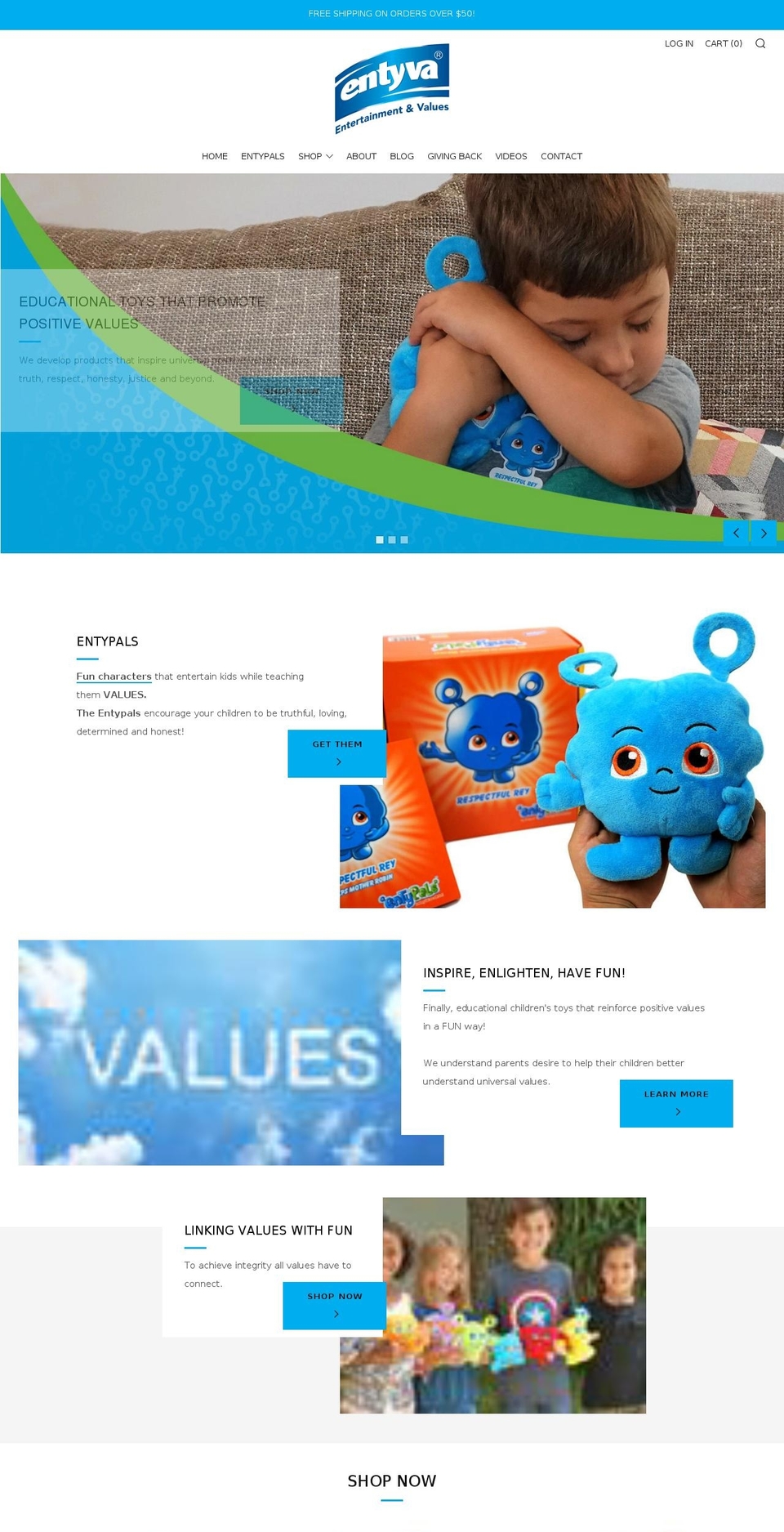 entypals.com — Shopify storefront screenshot