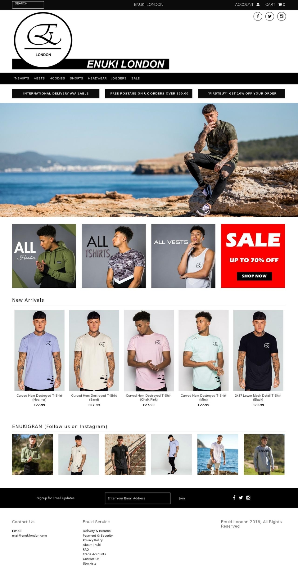 enukilondon.com shopify website screenshot