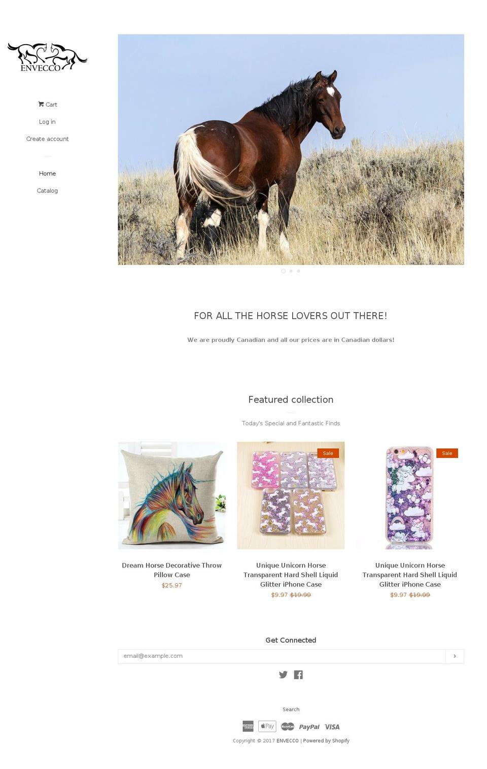 envecco.com shopify website screenshot
