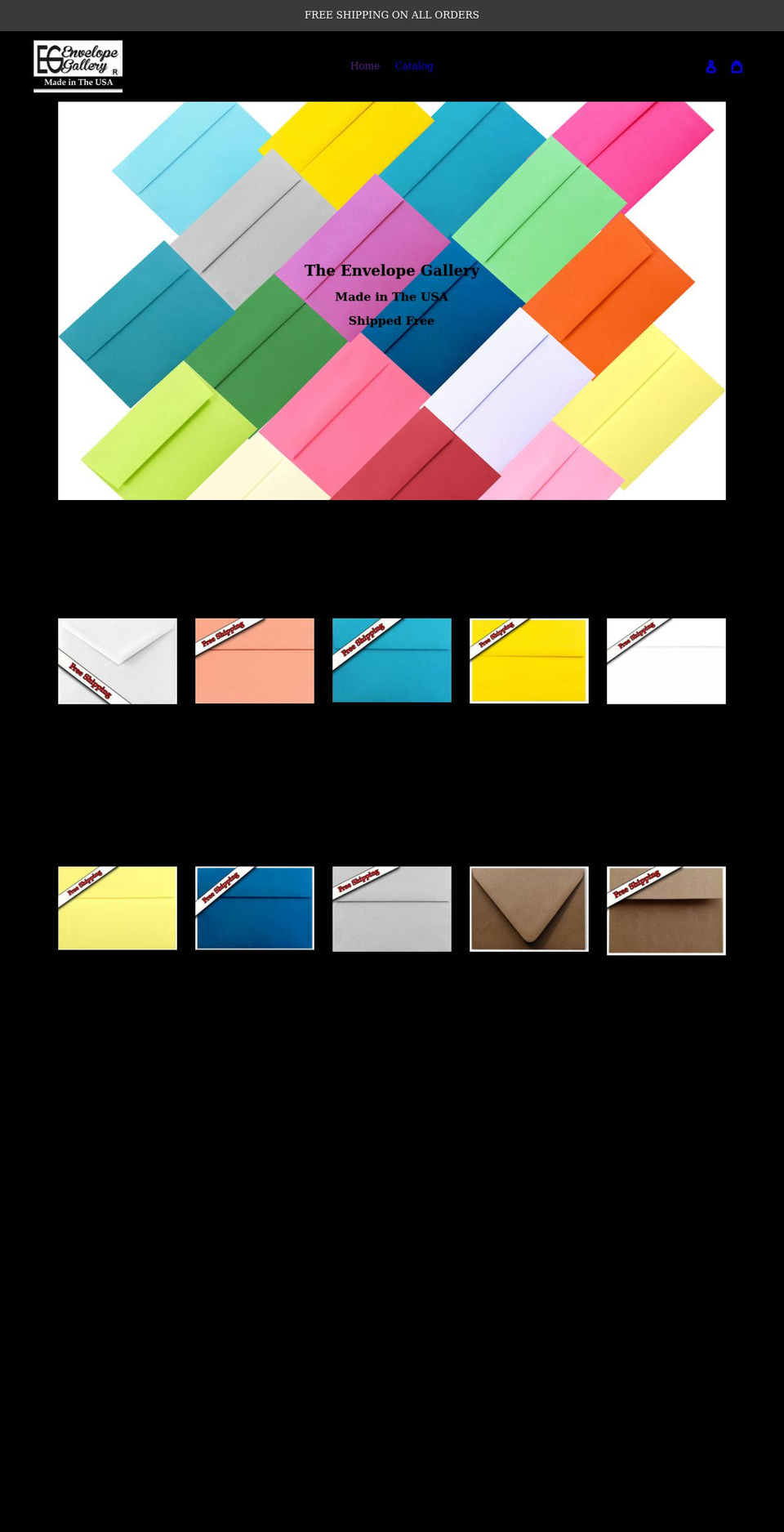 envelopegallery.com shopify website screenshot