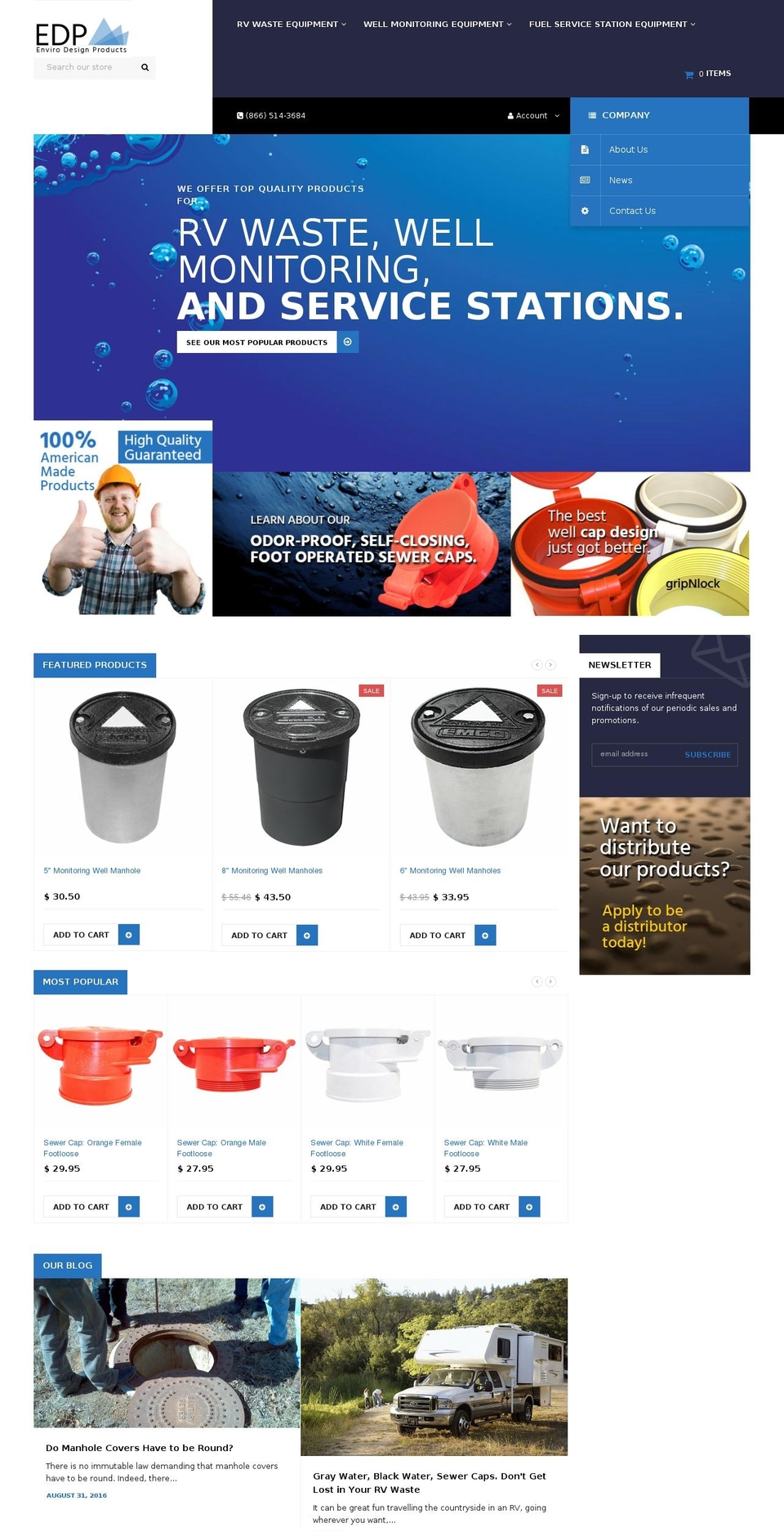 porto Shopify theme site example envirodesignproducts.com