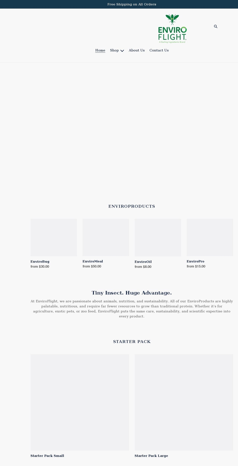 enviroproducts.net shopify website screenshot