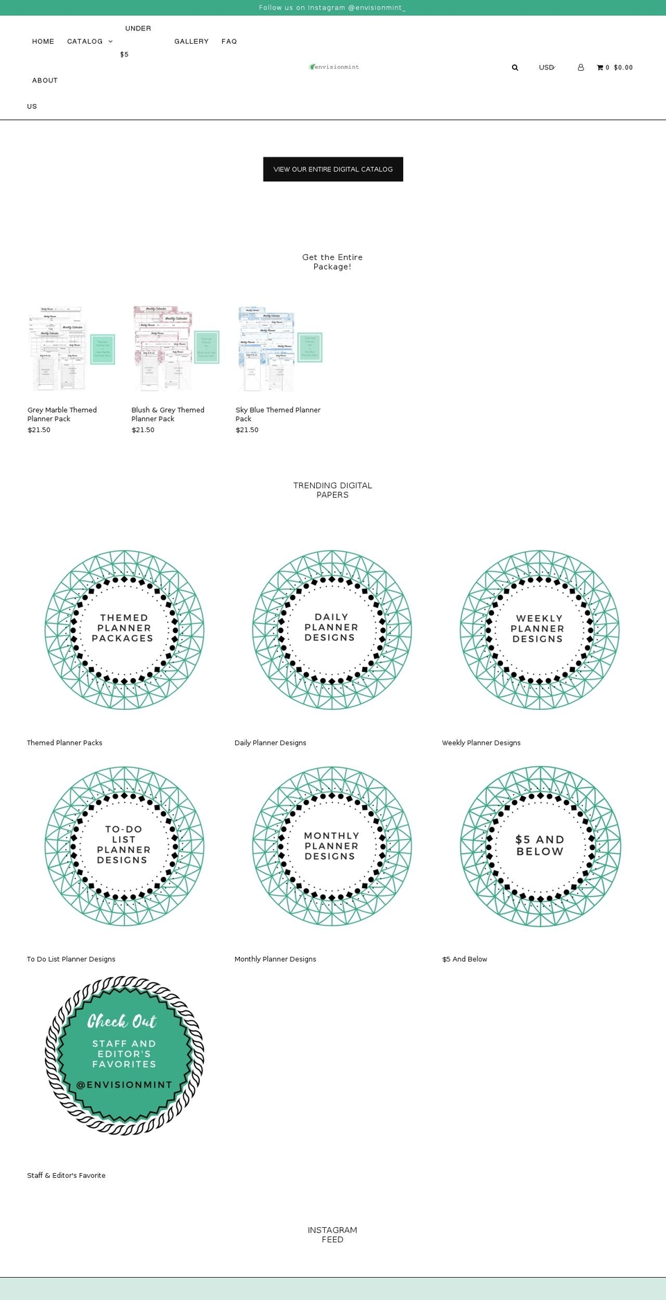 envisionmint.com — Shopify storefront screenshot