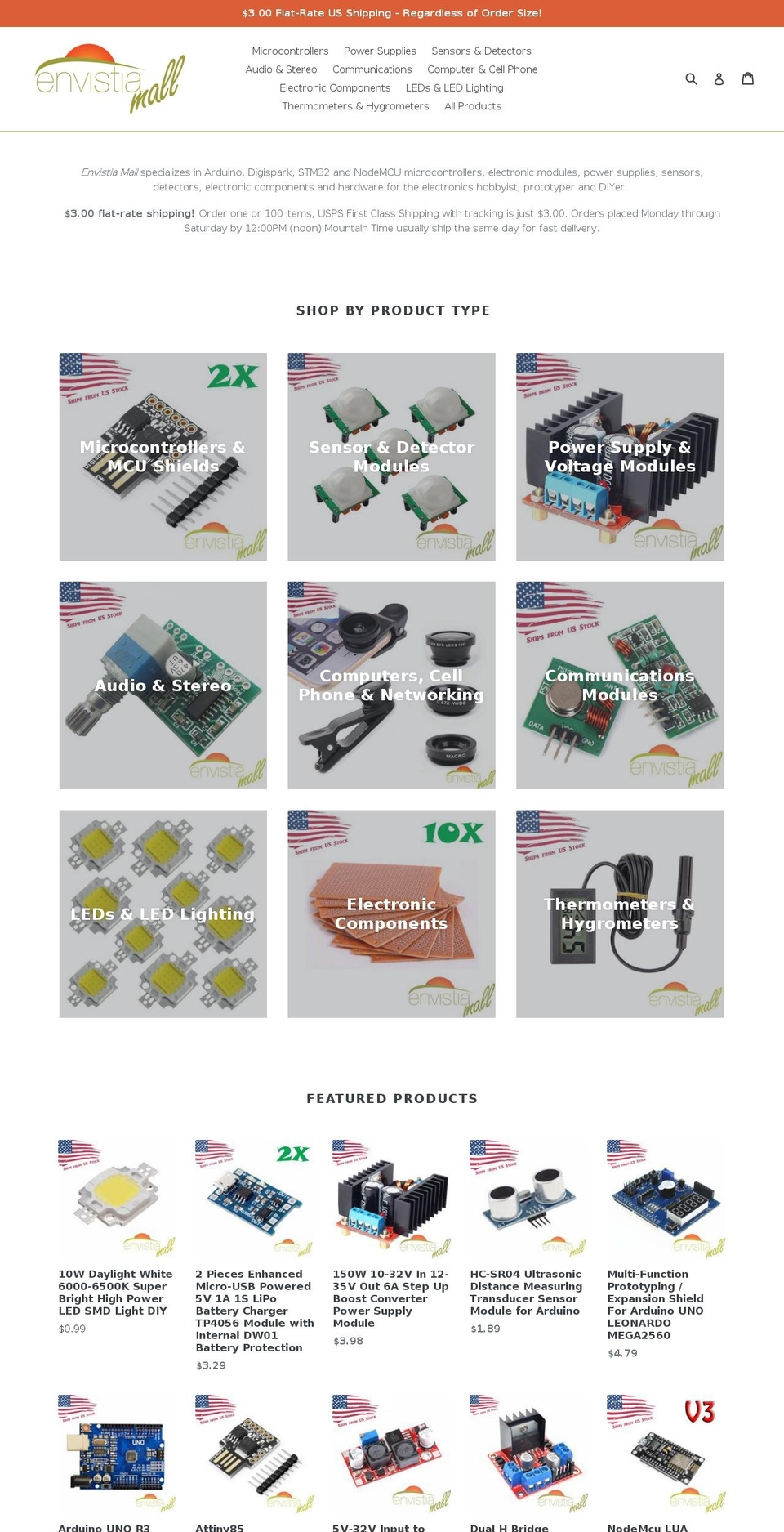 envistiamall.com shopify website screenshot