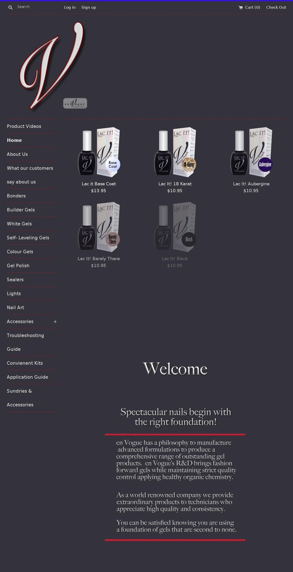 envogueusa.com shopify website screenshot