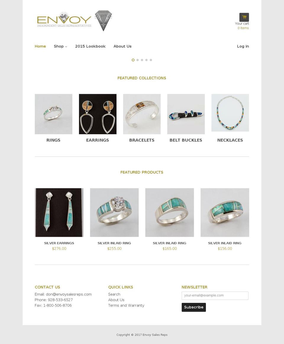 envoysalesreps.com shopify website screenshot