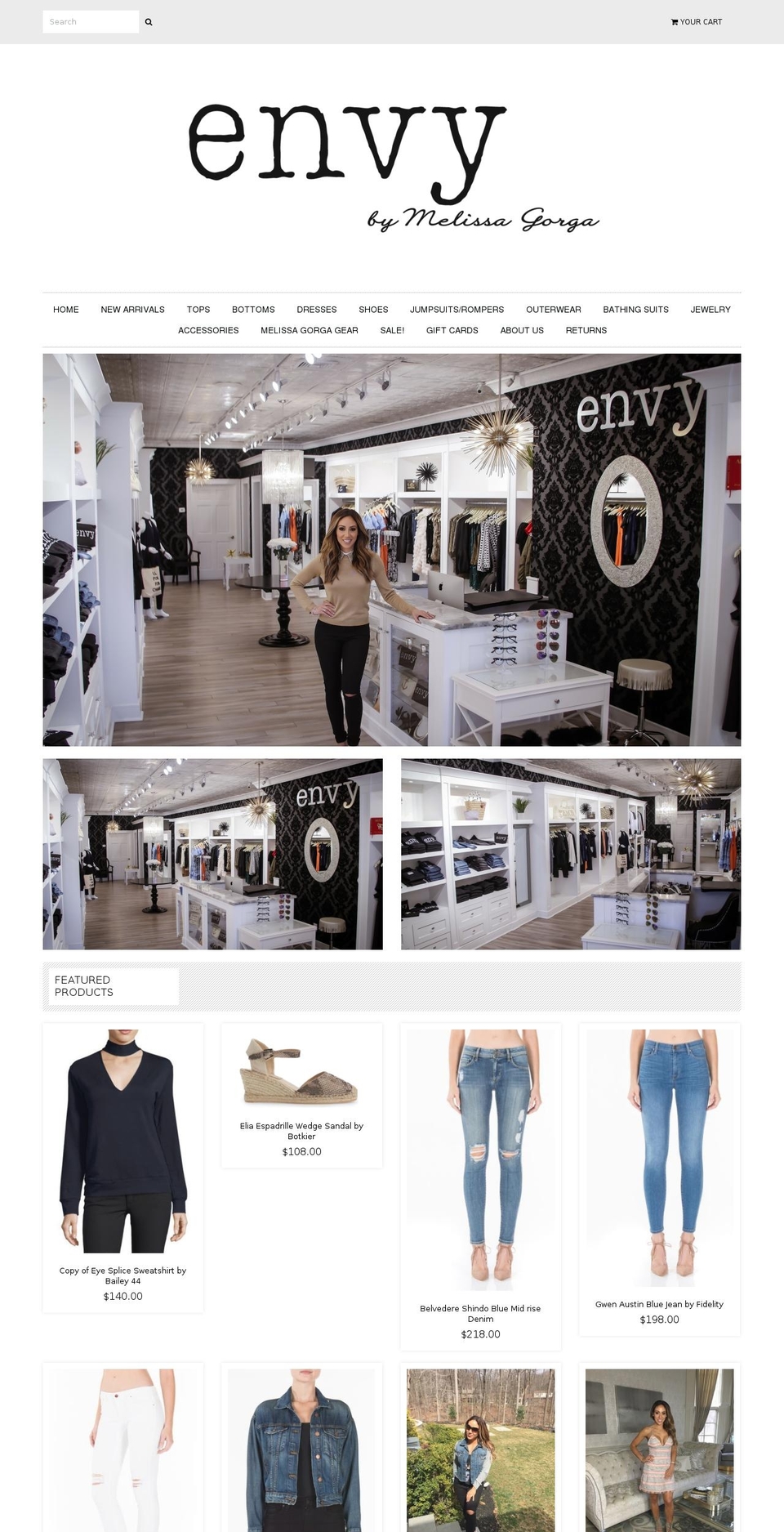 envybymg.com shopify website screenshot