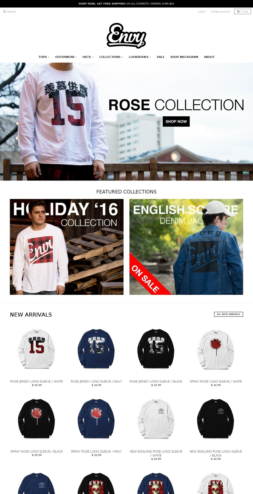 envysupply.com shopify website screenshot