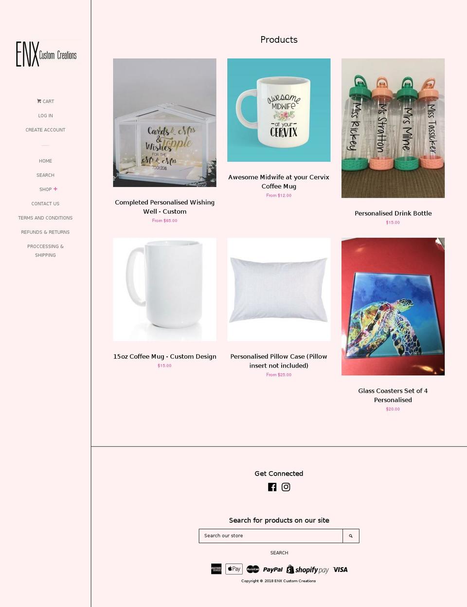 Copy of Pop Shopify theme site example enx-custom-creations.myshopify.com