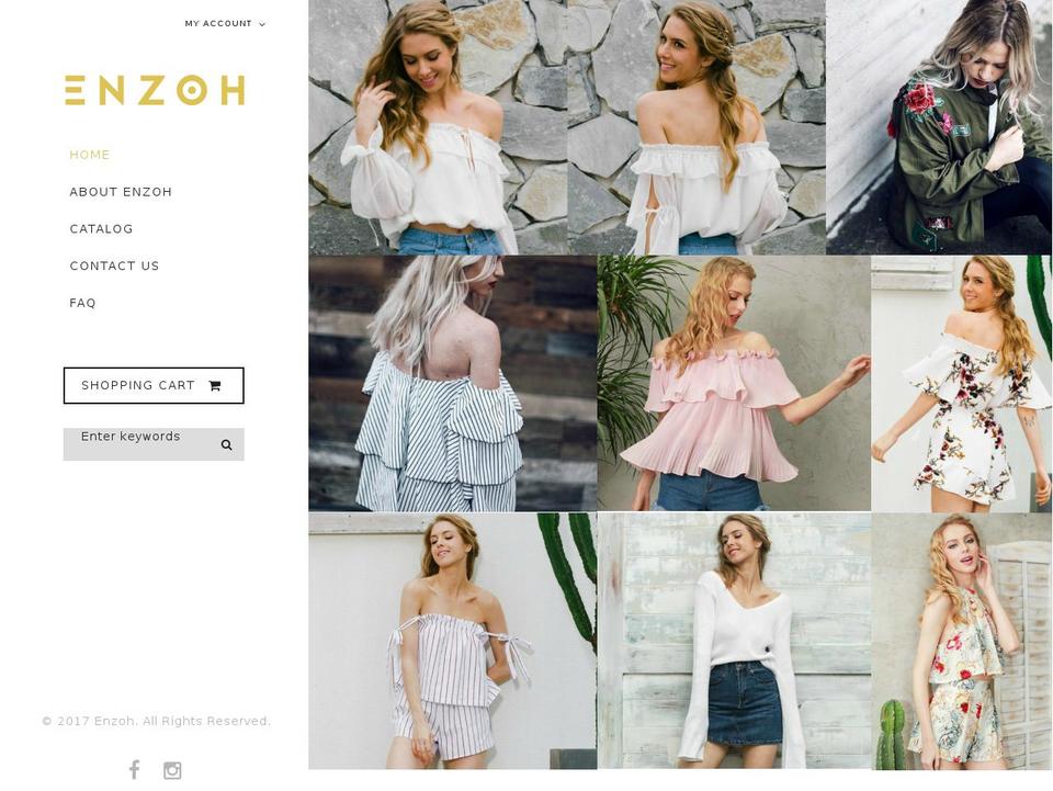 enzoh.com shopify website screenshot