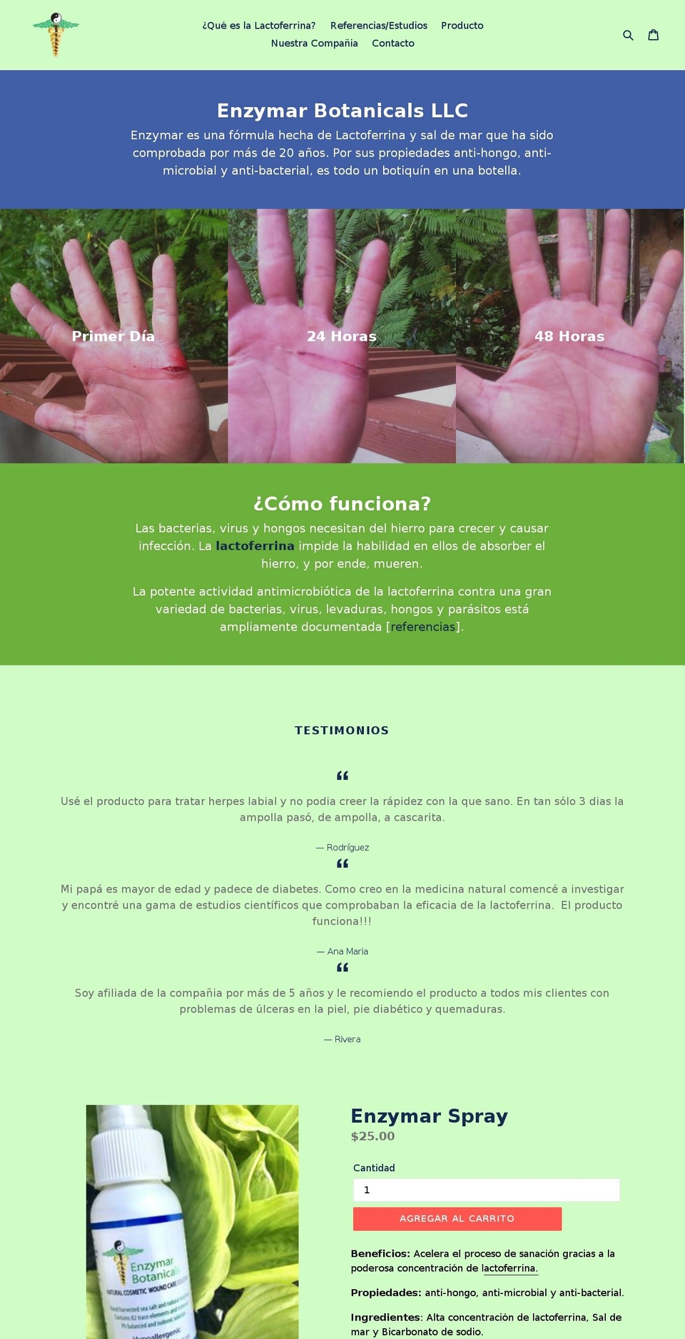 enzymar.com — Shopify storefront screenshot