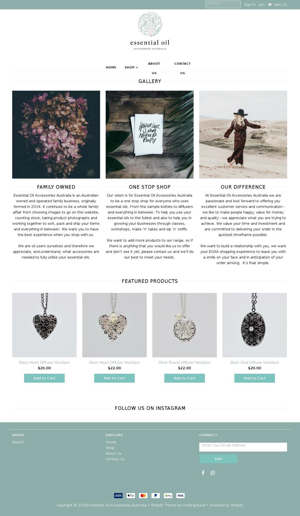 eoaccessoriesaus.com — Shopify storefront screenshot