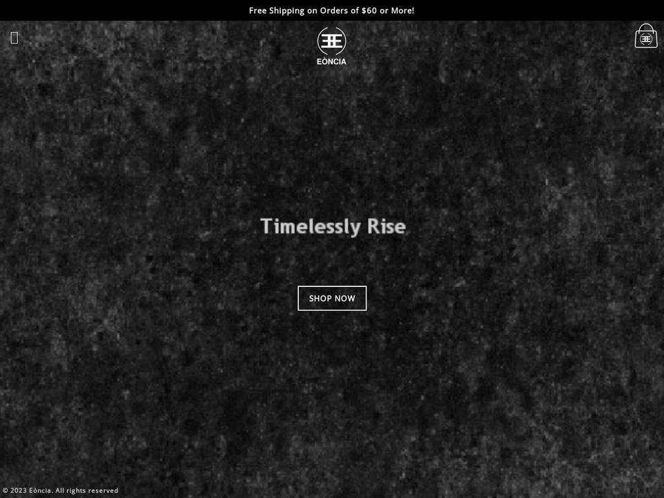 eoncia.com shopify website screenshot