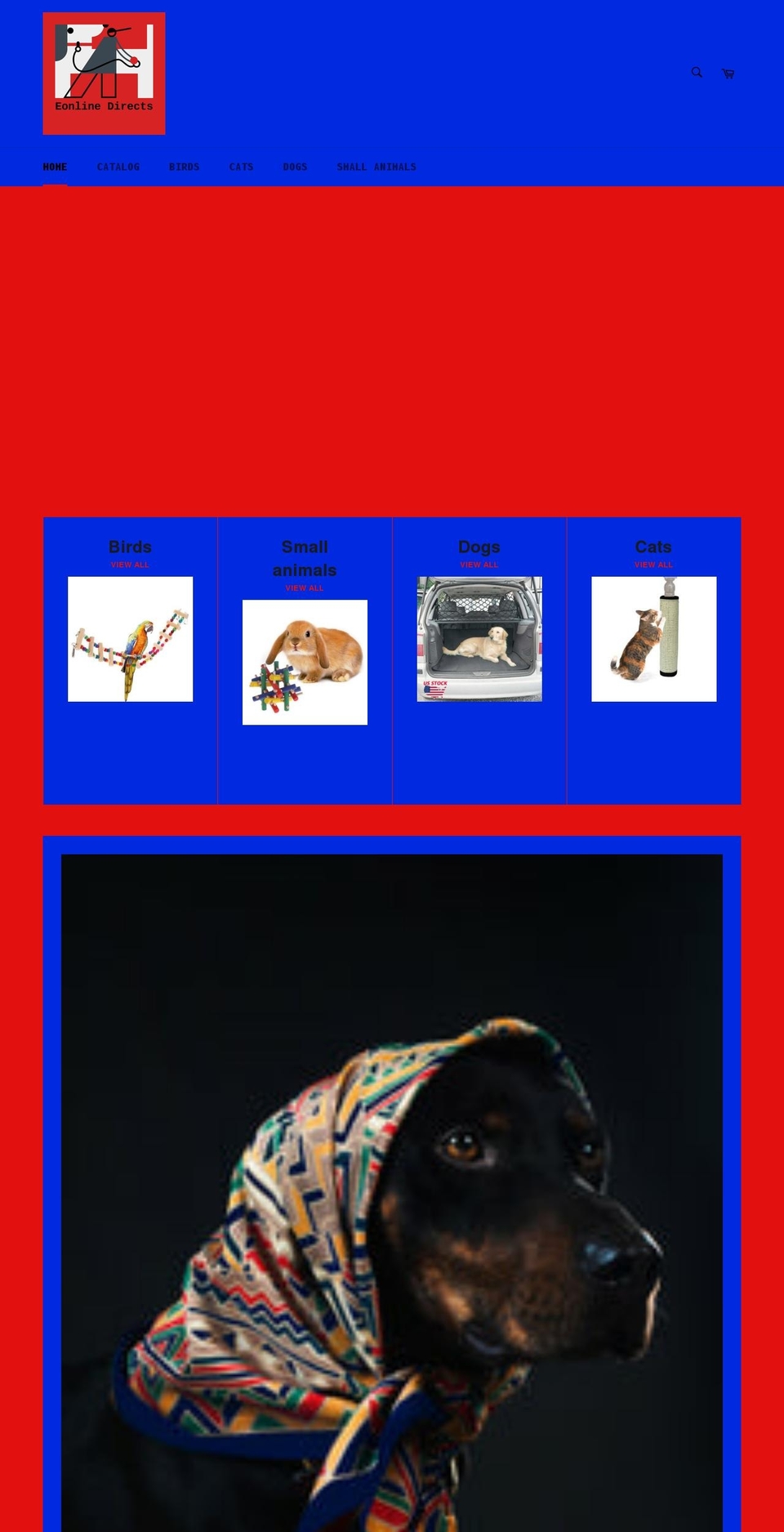 eonlinedirects.com shopify website screenshot