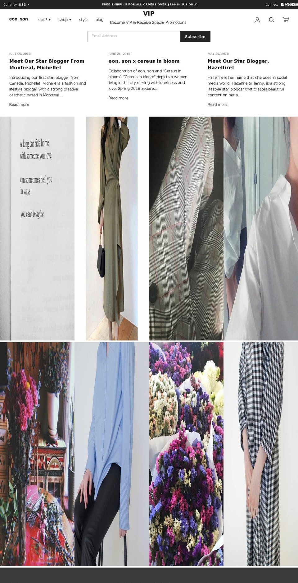 eonson.com — Shopify storefront screenshot