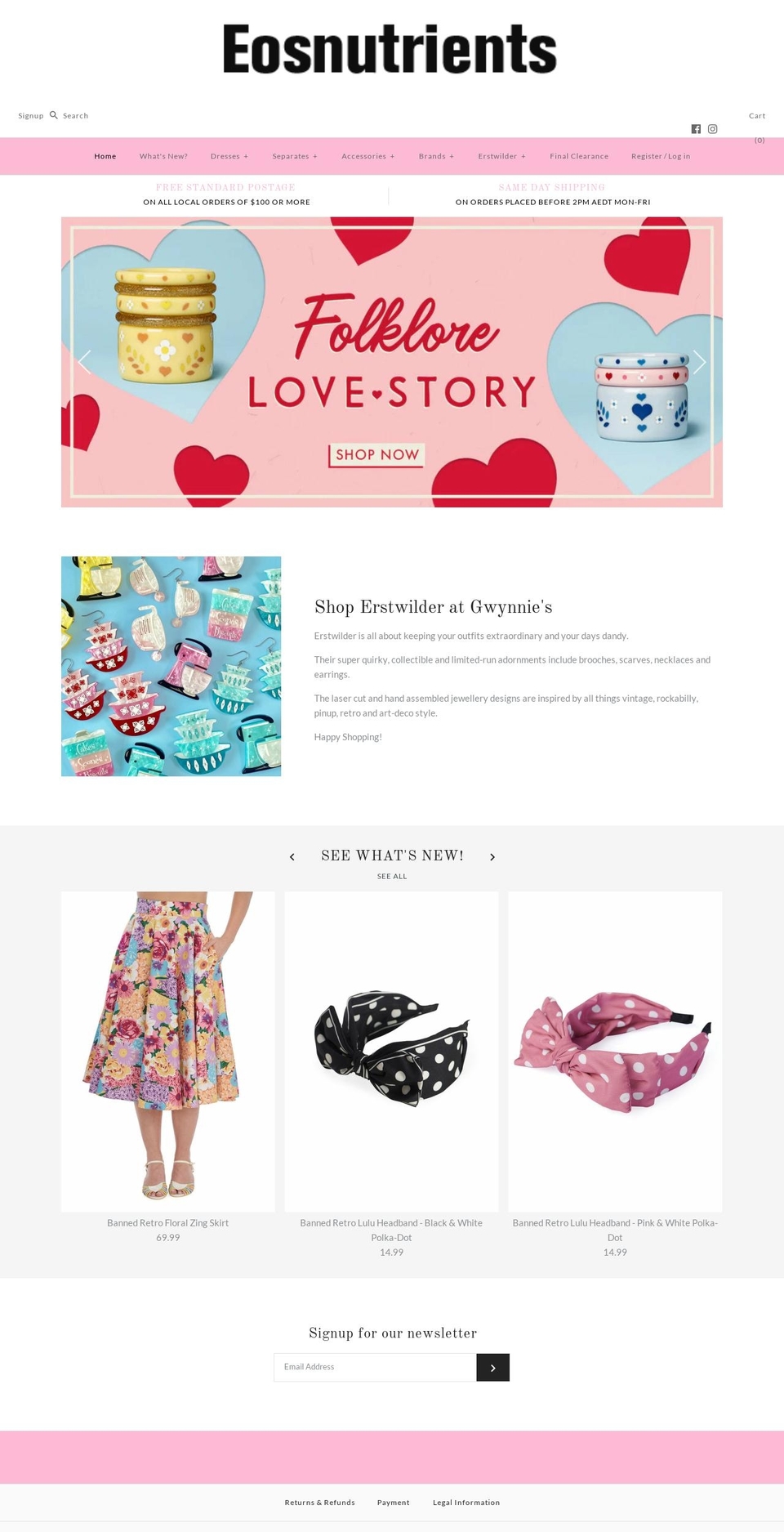 eosnutrients.com shopify website screenshot