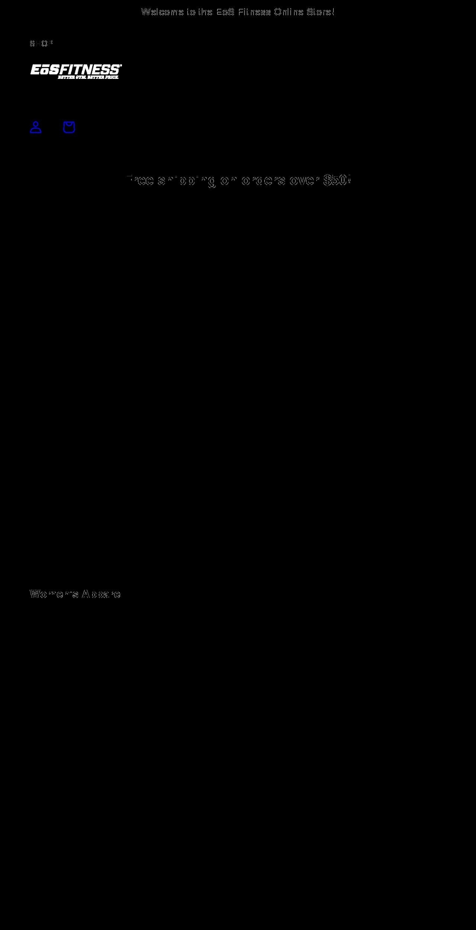 eoswebportal.com shopify website screenshot