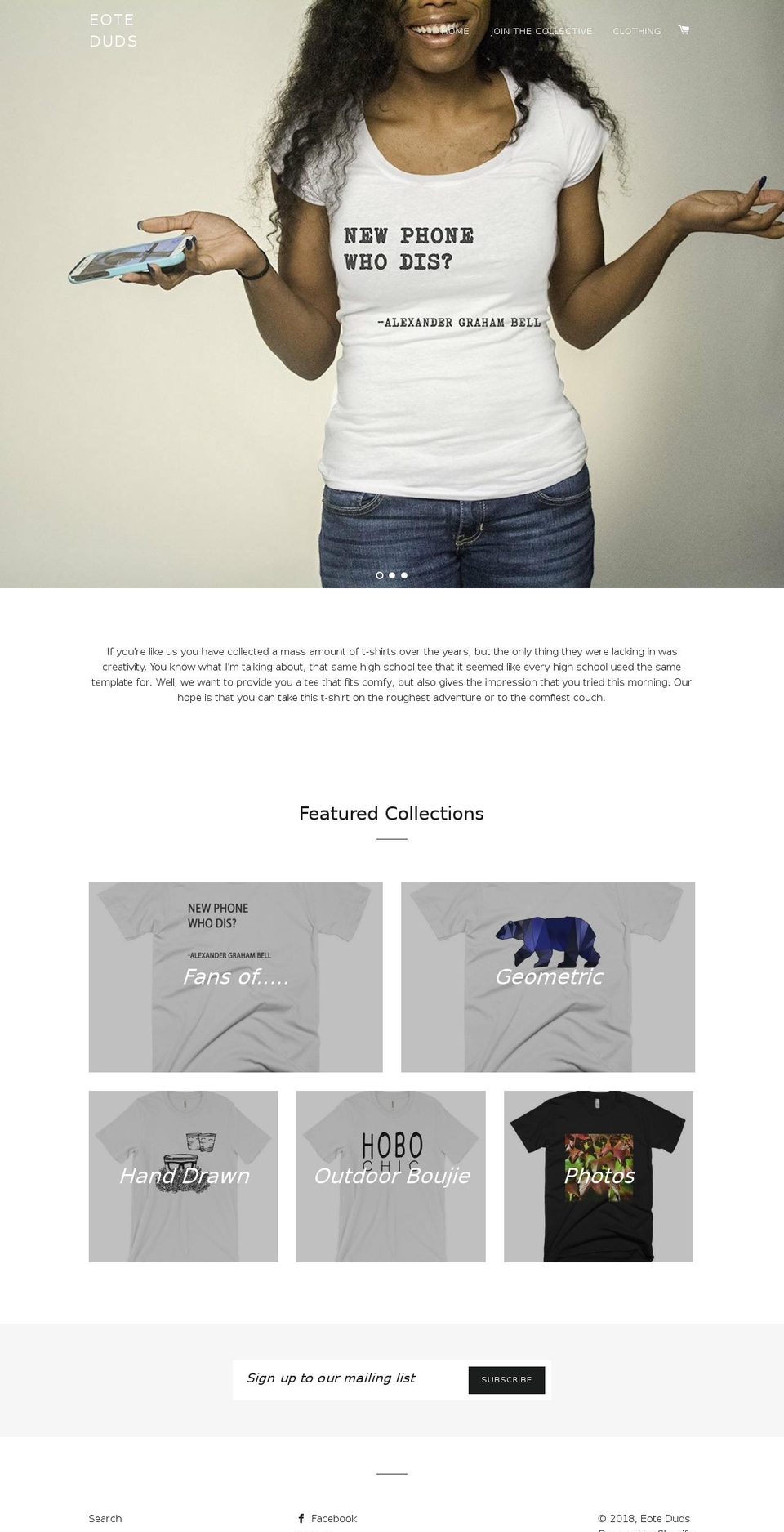 eoteduds.com — Shopify storefront screenshot