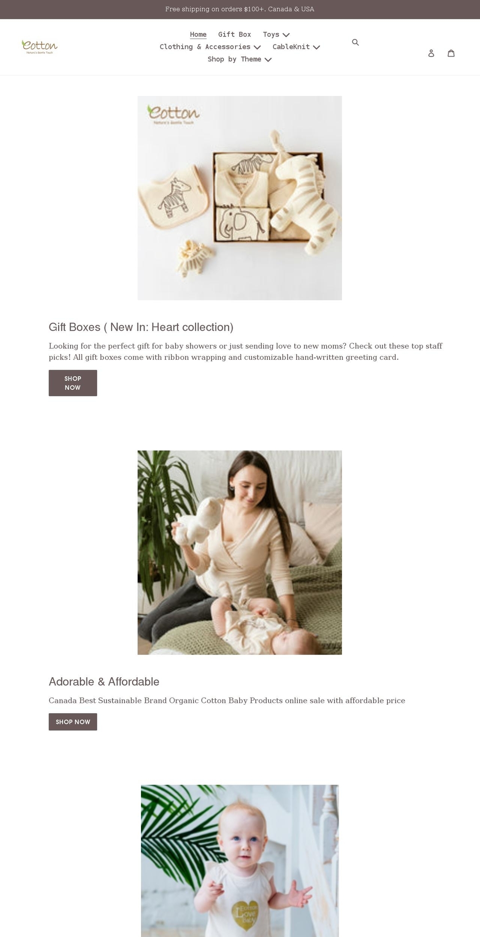 eottoncanada.com shopify website screenshot