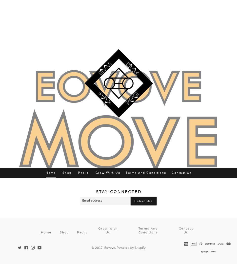 eovove.com shopify website screenshot