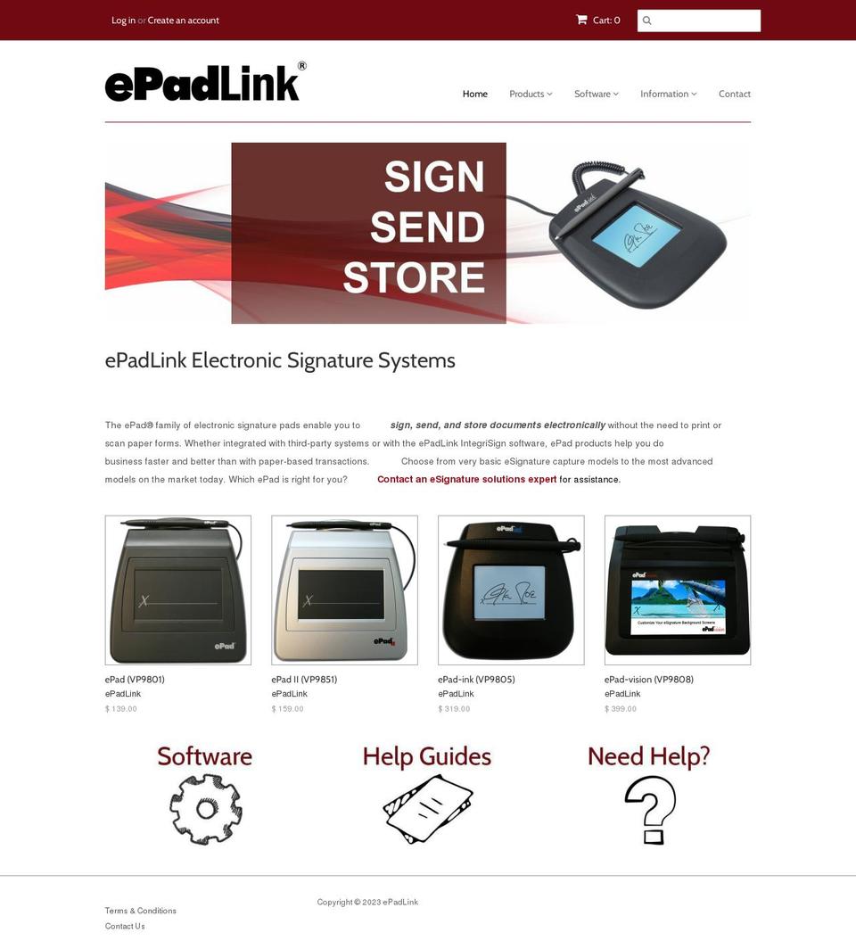 epadlink.myshopify.com shopify website screenshot