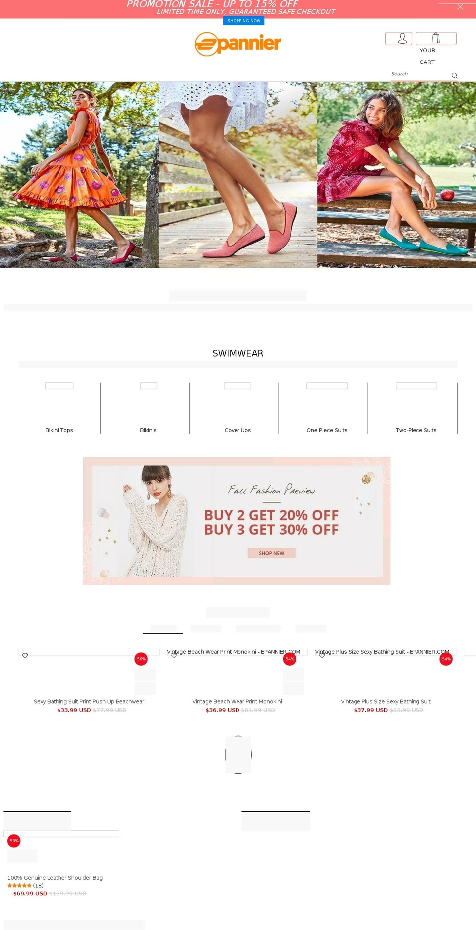 epannier.com — Shopify storefront screenshot