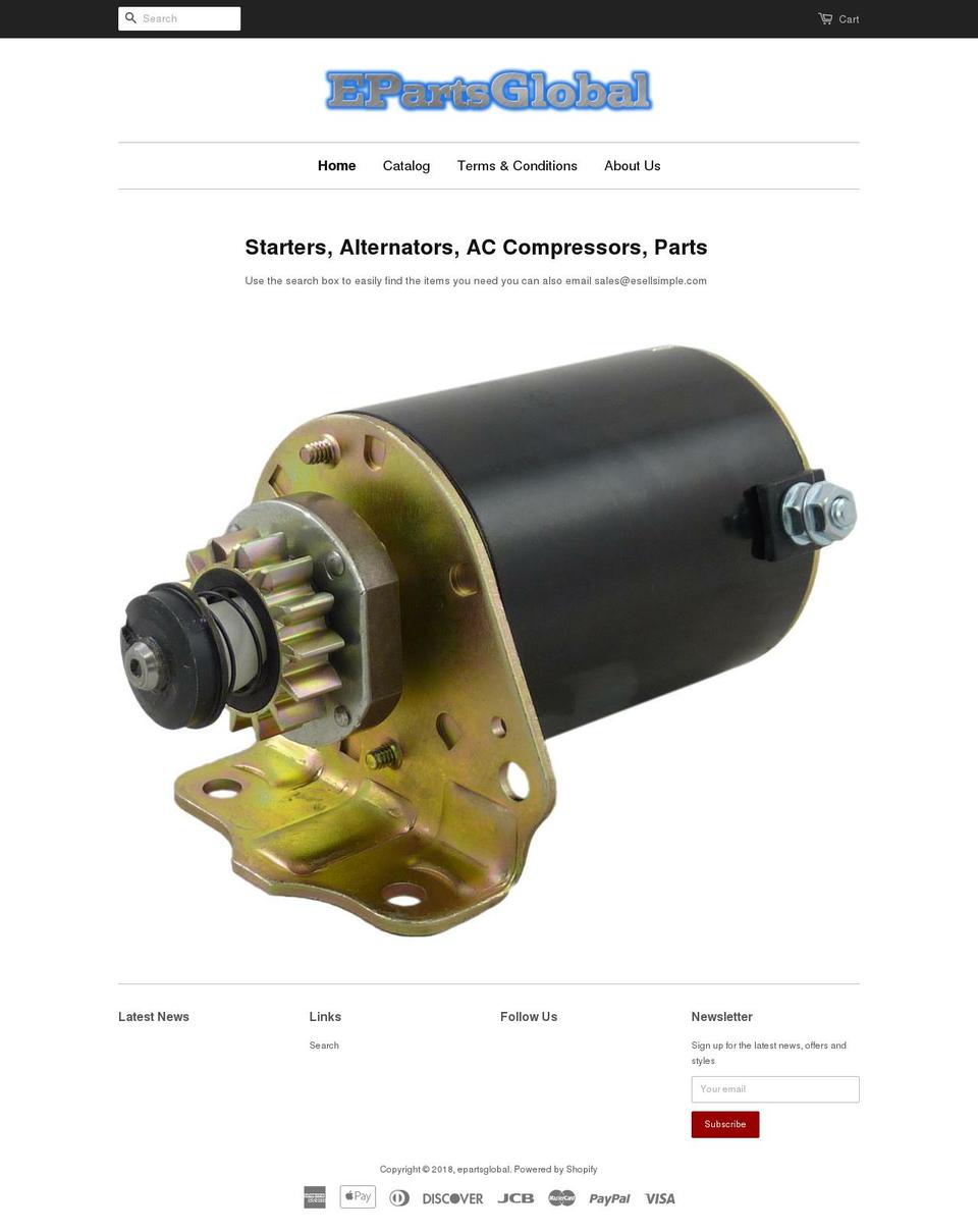 epartsglobal.com — Shopify storefront screenshot
