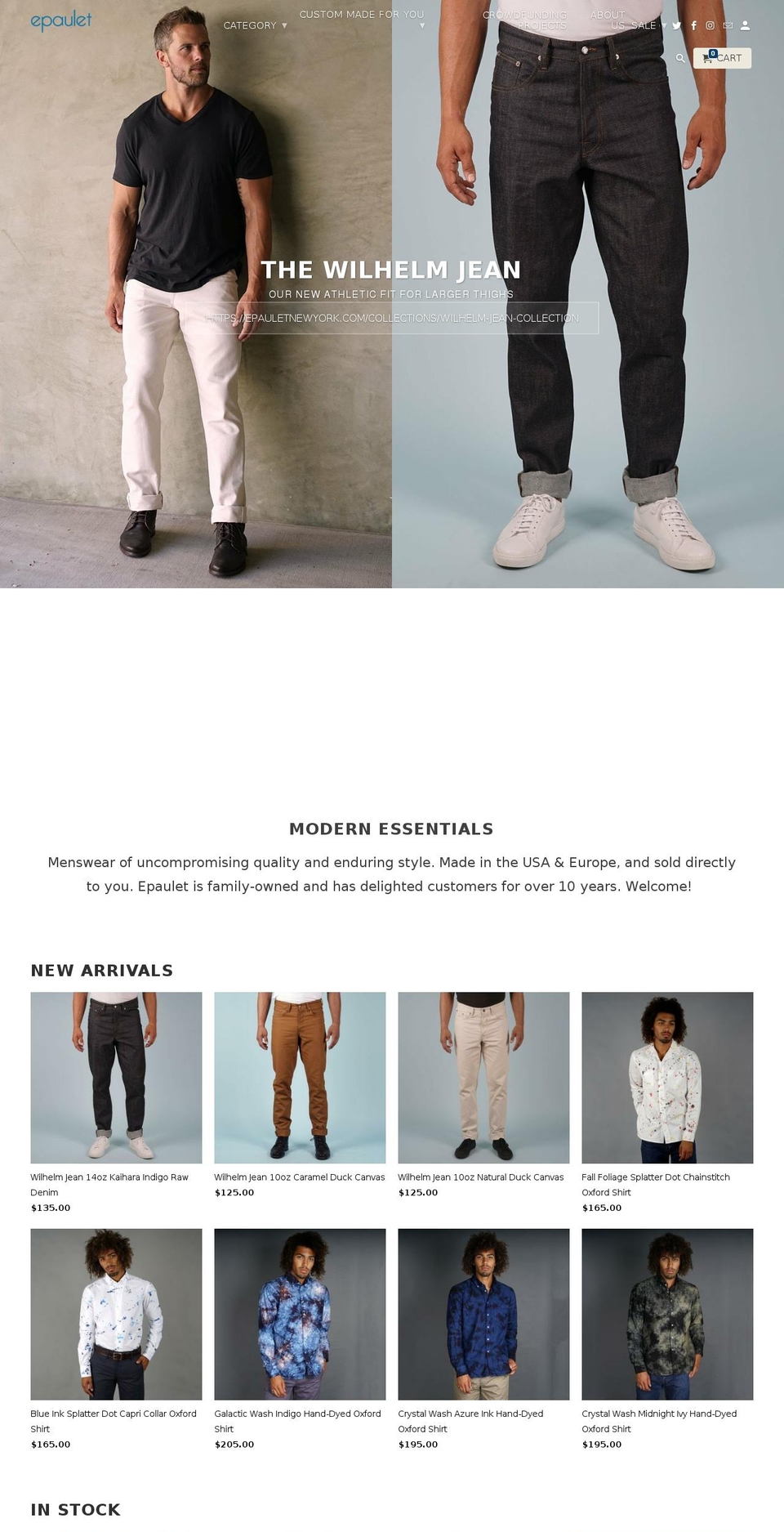epauletbrand.com — Shopify storefront screenshot