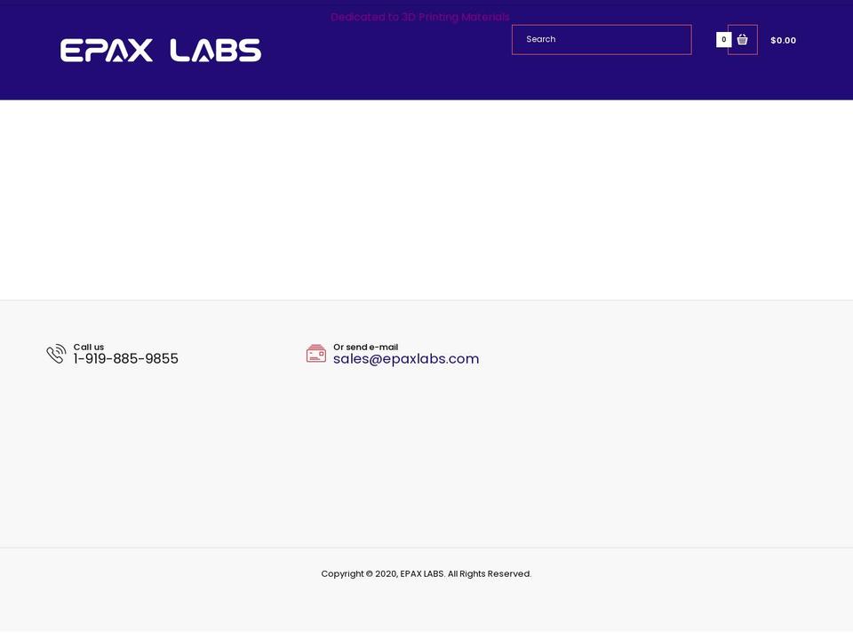 epaxlabs.com shopify website screenshot