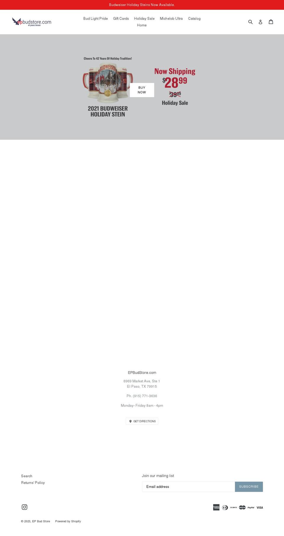 epbudstore.com — Shopify storefront screenshot