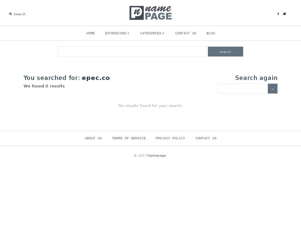 epec.co shopify website screenshot