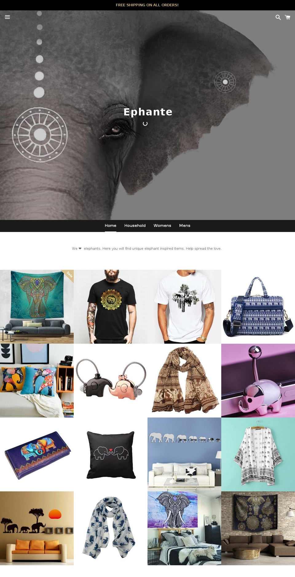 ephante.com shopify website screenshot
