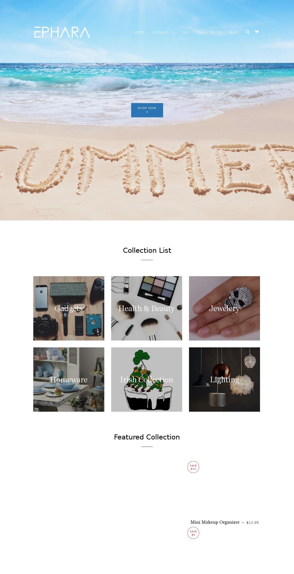 ephara.com — Shopify storefront screenshot