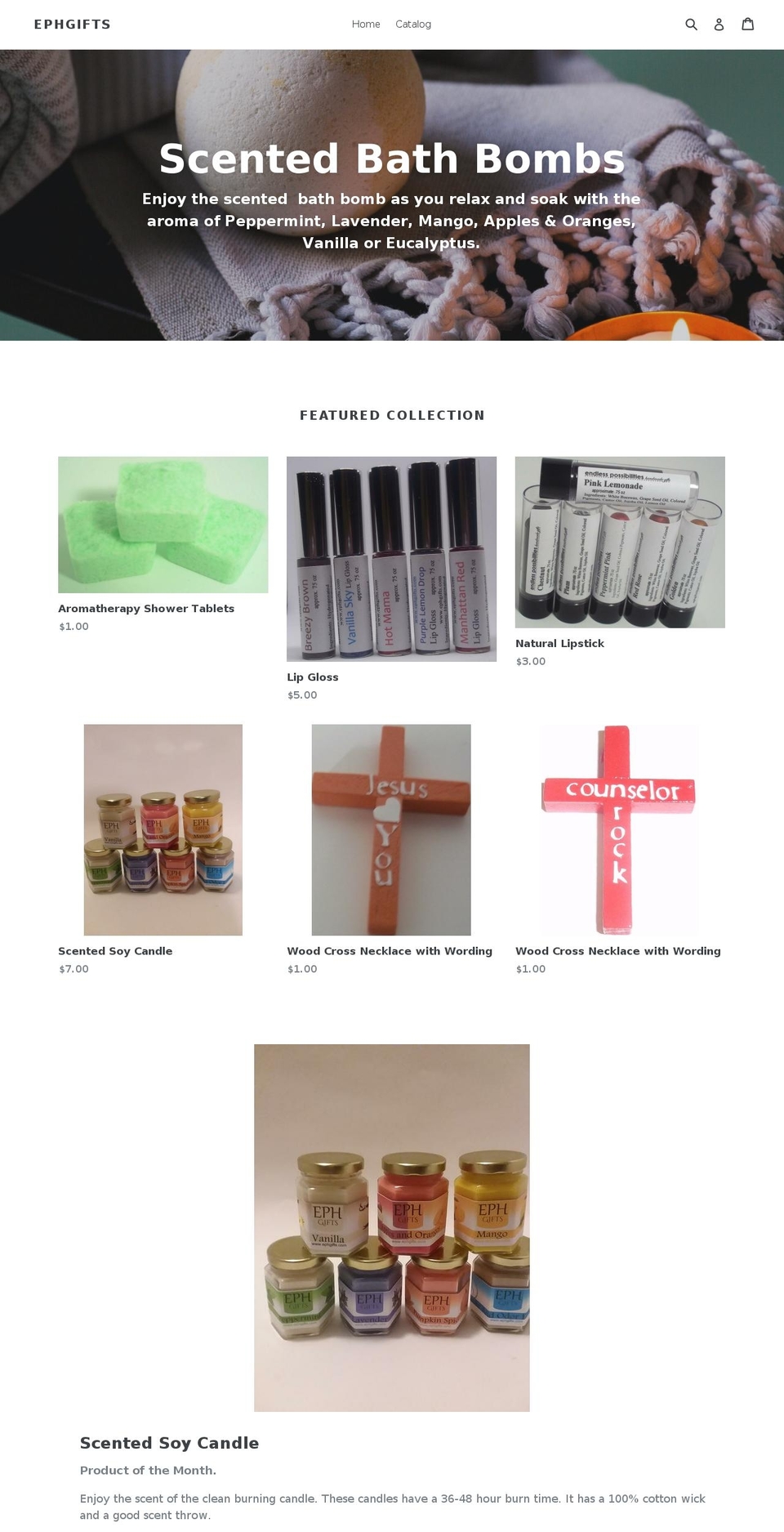 ephgifts.com — Shopify storefront screenshot