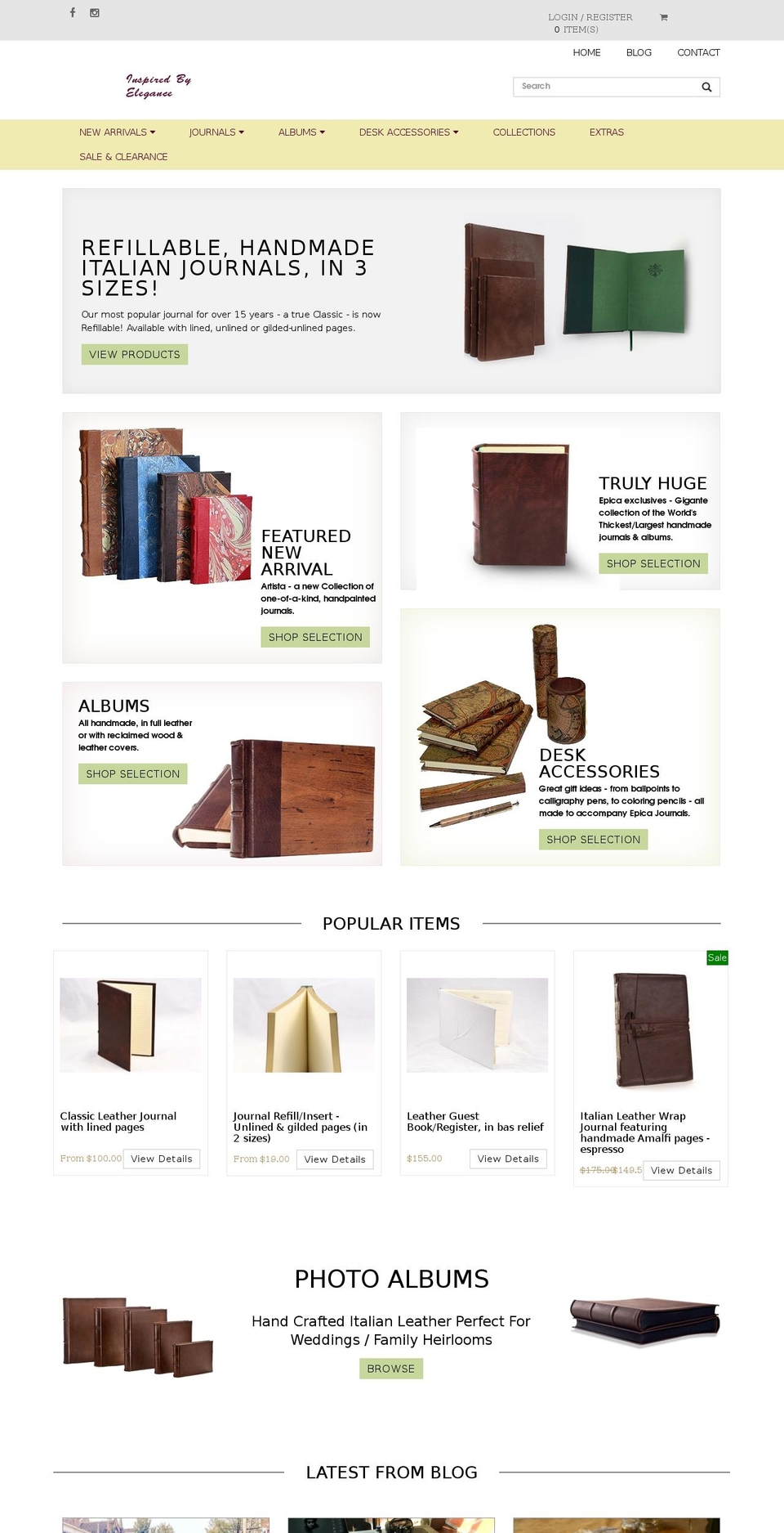 epica.com shopify website screenshot