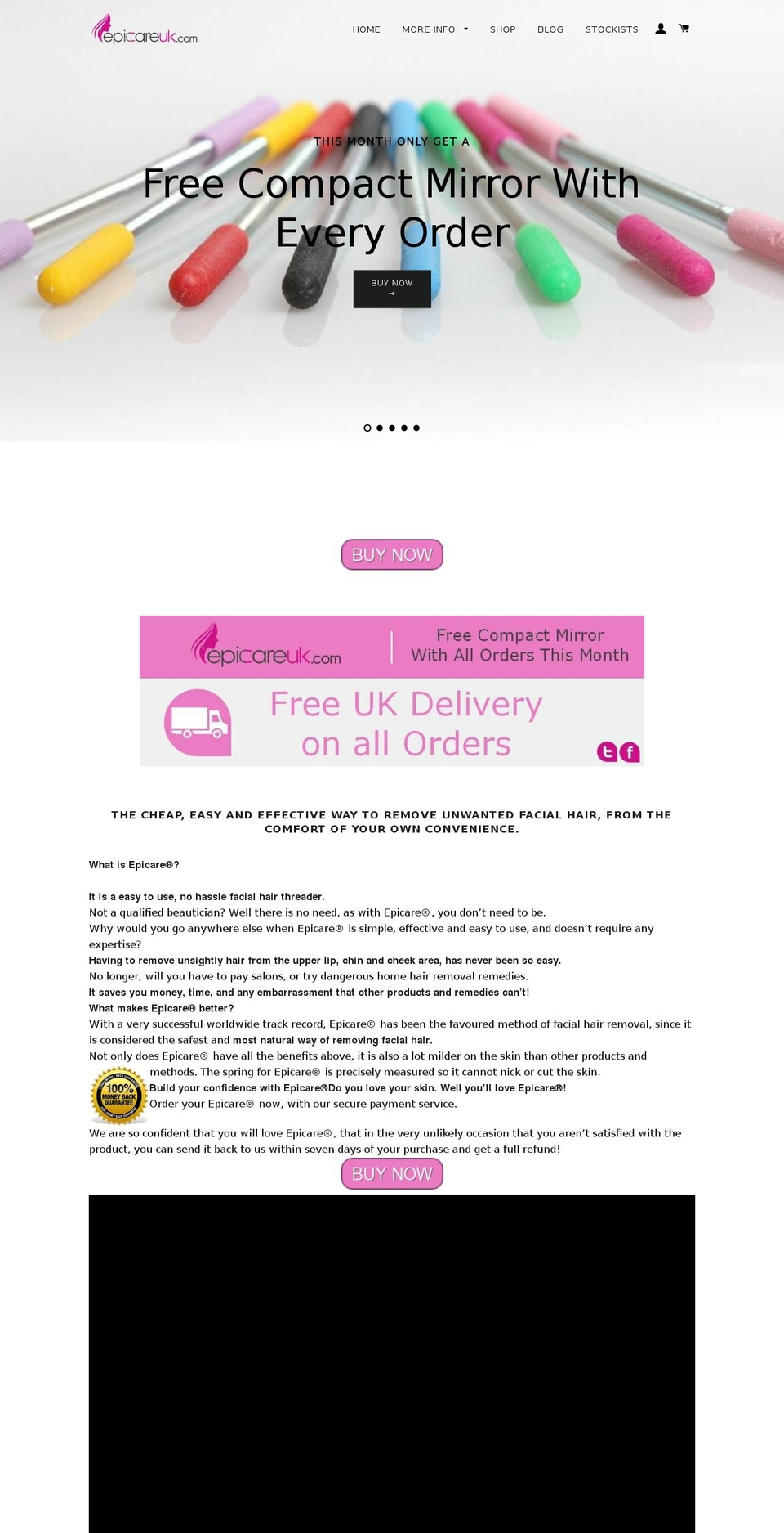 epicareuk.com — Shopify storefront screenshot