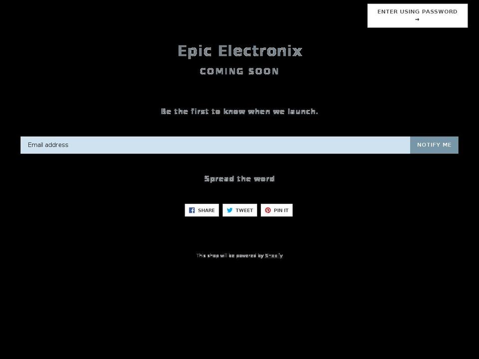 epicelectronix.com — Shopify storefront screenshot