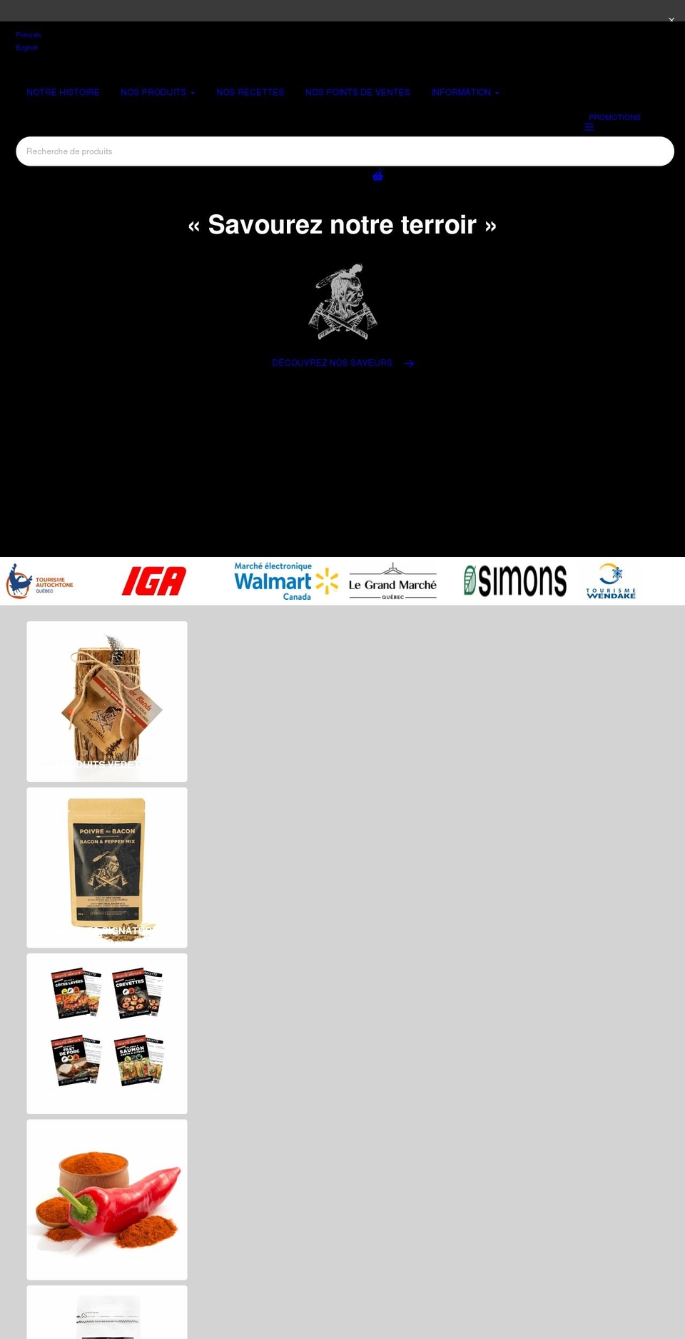 epicesduguerrier.com shopify website screenshot