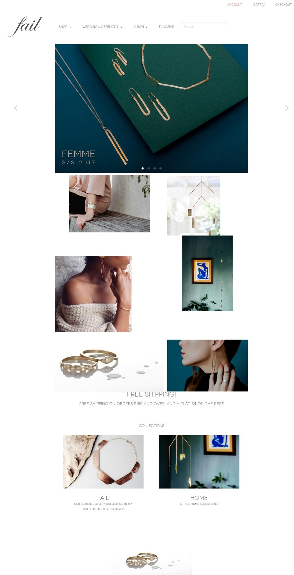 epicfailjewelry.com — Shopify storefront screenshot