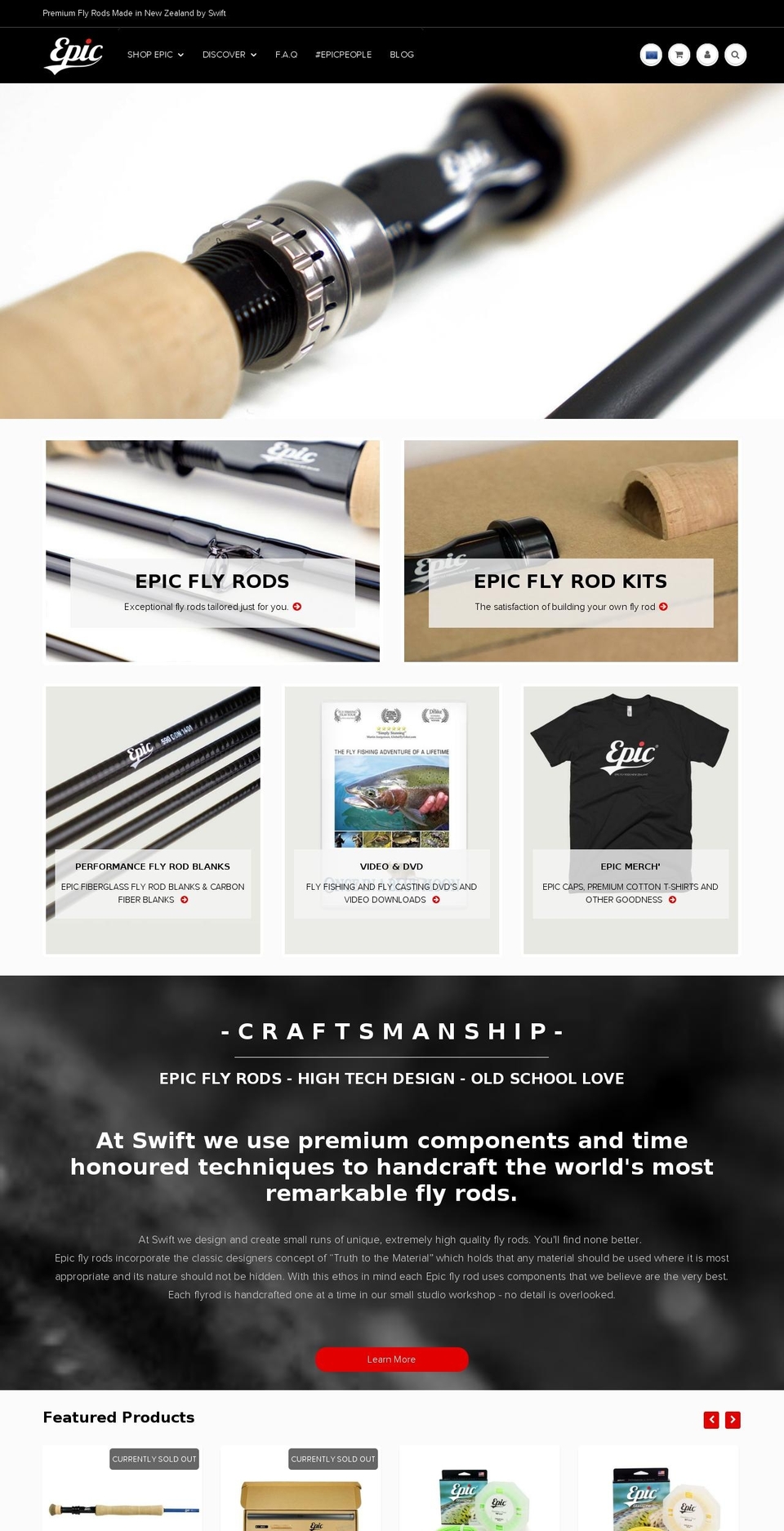 epicflygear.com shopify website screenshot