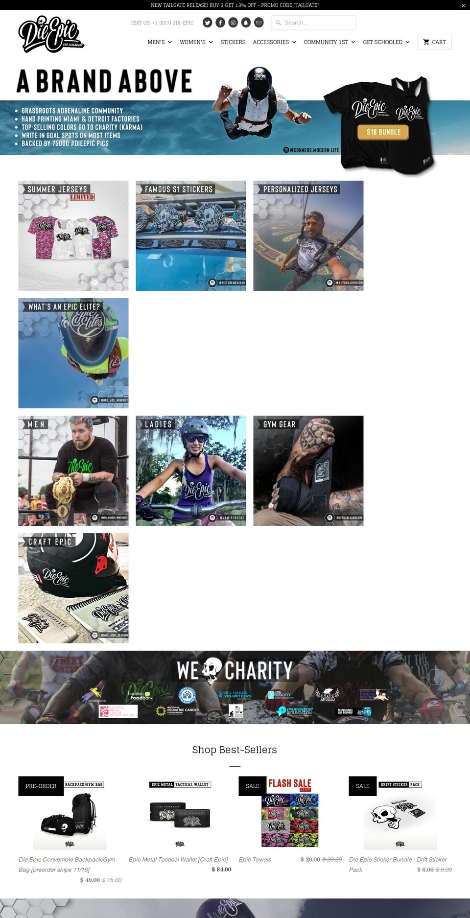 epicfred.com — Shopify storefront screenshot