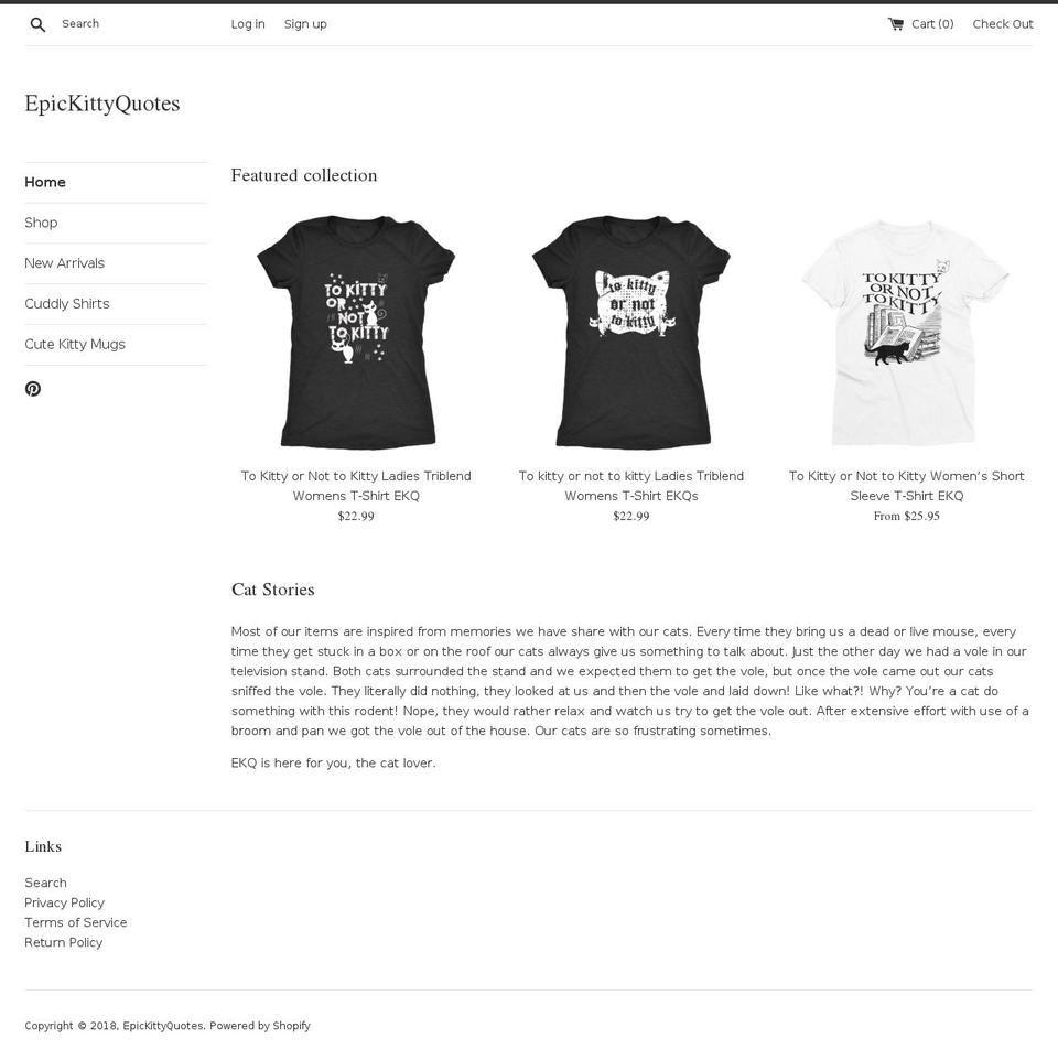 epickittyquotes.com — Shopify storefront screenshot