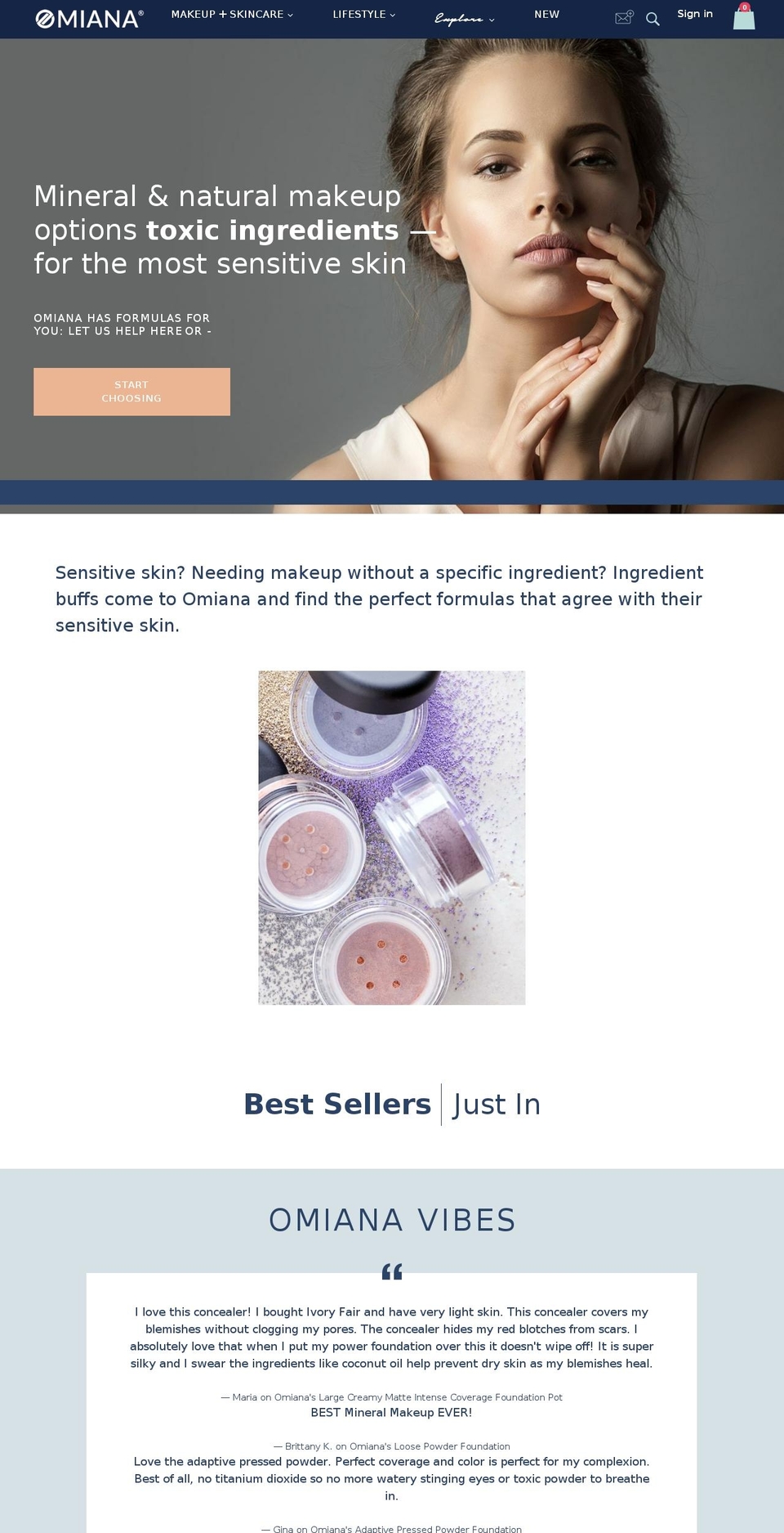 Live theme updates APR Shopify theme site example epicmineralbeautyshop.com