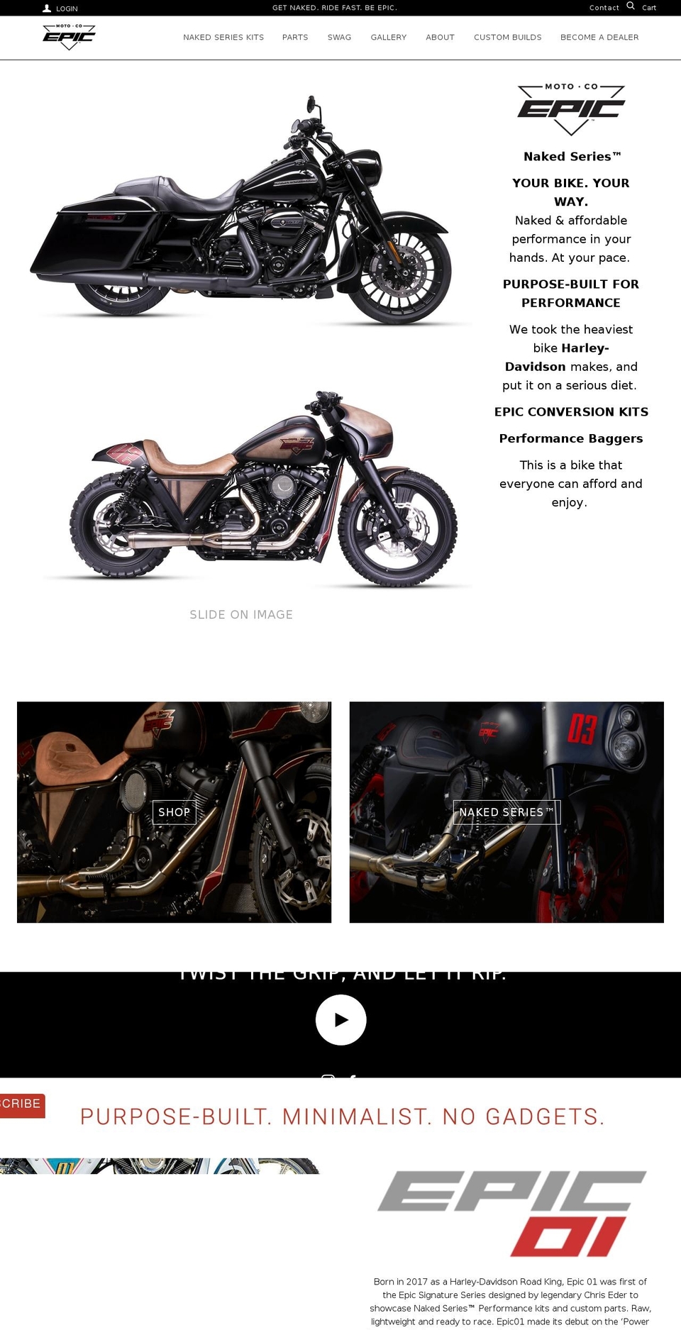Epic Moto - Bold Customer Pricing Shopify theme site example epicmotoco.com